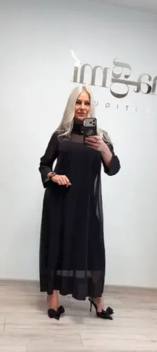 Dviguba puošni suknelė 